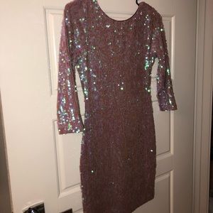 Arden B Iridescent sequin dress